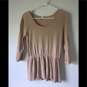 NY&Co. beige sweater sz M EUC